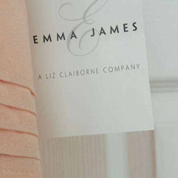 Emma James Linen / Rayon Blend Peachy Pink Dress Size 12 NWT - Picture 5 of 6